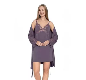 Жіноча нічна сорочка з халатом Жіноча нічна сорочка з халатом