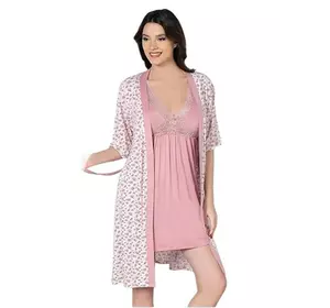 Нічна сорочка з халатом Нічна сорочка з халатом