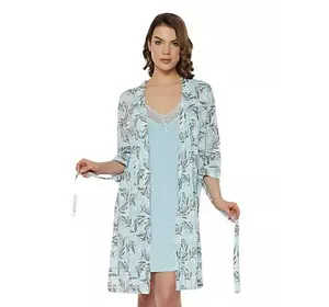 Нічна сорочка з халатом Нічна сорочка з халатом